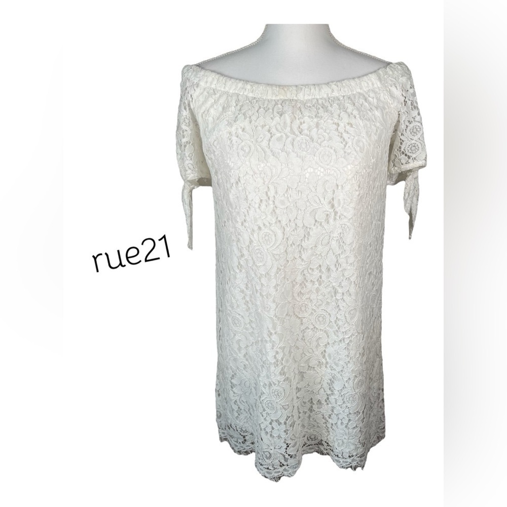 Rue 21 | White Lace Off-the-Shoulder Dress